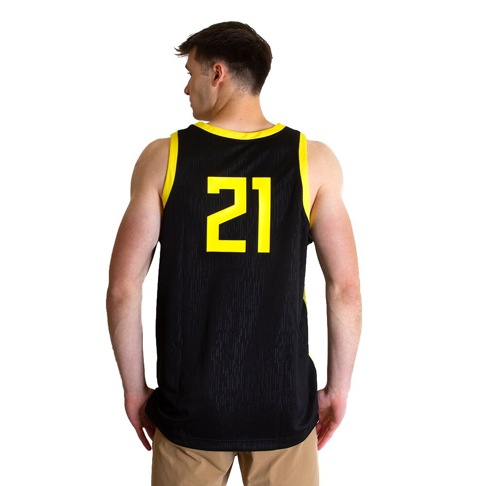 #21, Nike, Basketball, Replica, Road, Jersey, Black